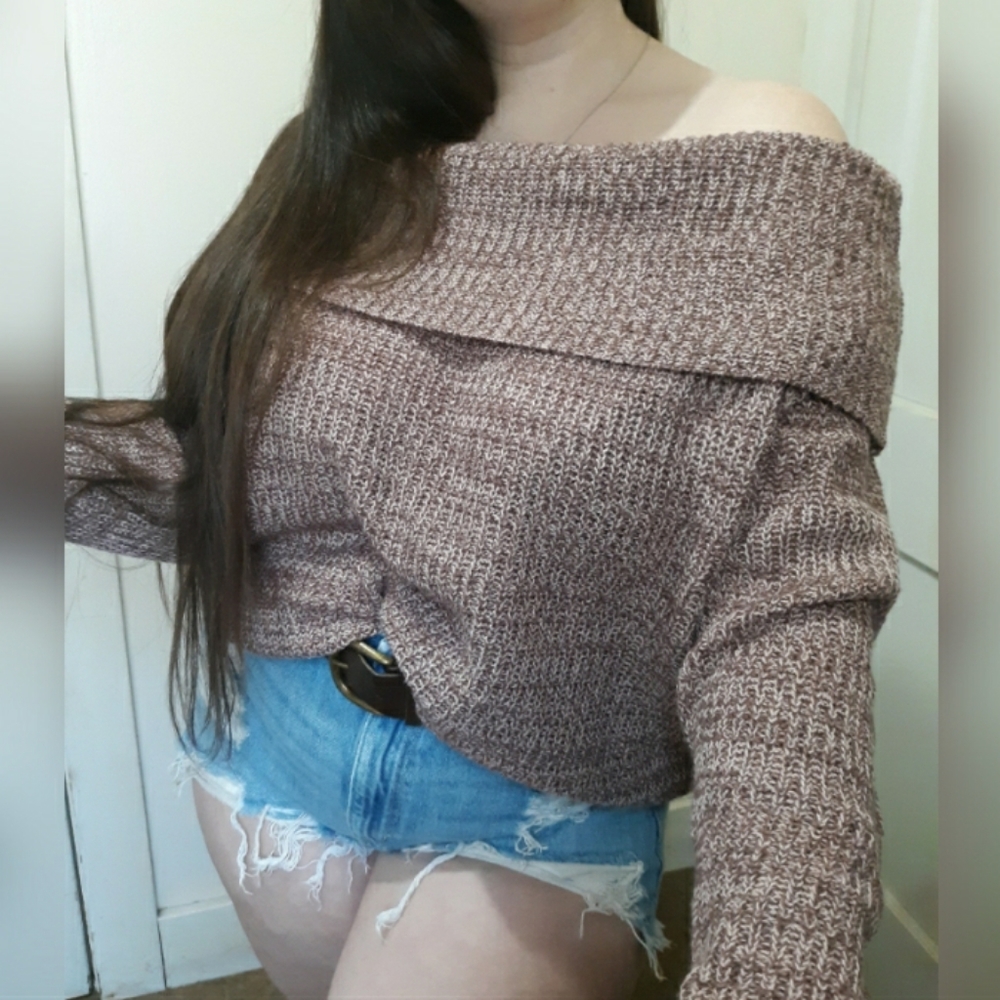 Off Shoulder Sweater